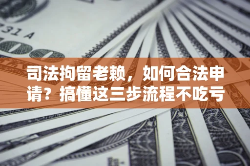 济南司法拘留老赖，如何合法申请？搞懂这三步流程不吃亏！