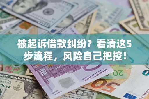 济南被起诉借款纠纷？看清这5步流程，风险自己把控！